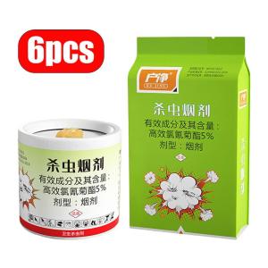 6pcs e Insect Agent Elastic Herbal Insecticide roach Mosquito Fumigant Killer Repellant
