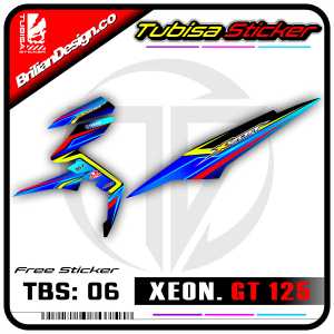 Sticker Striping Variasi Xeon GT 125 - Stiker Striping List Motor Xeon GT 125. TBS.06