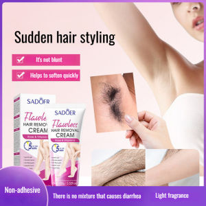 Smooth Hair Removal Cream Flawless Skin Depilatory with Vitamin E and Rose Extract Body Hair Remover