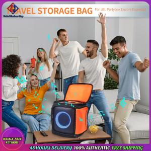 Vodool Waterproof Speaker Shoulder Bags Large Capacity Portable Storage Bag Organizer with Adjustable Strap Accessories for JBL PartyBox Encore Essential