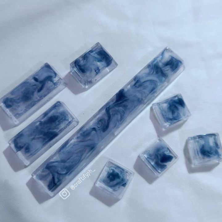 custom keycaps keycaps Artisan Custom Color Marble Spacebar WASD Resin ...