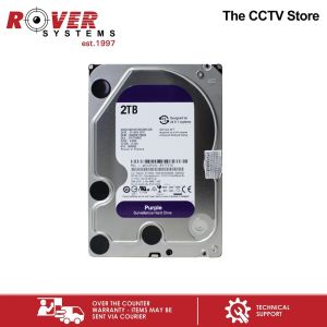 2TB HDD Purple WD SATA Hard Disk Drive for Surveillance | Rover Systems CCTV