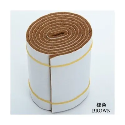 【SALES】 Self Adhesive Felt Tape Polyester Felt Strip Roll Black Furniture Felt Strips DIY Shape Sliding Pad Tape Floor Protector QNF