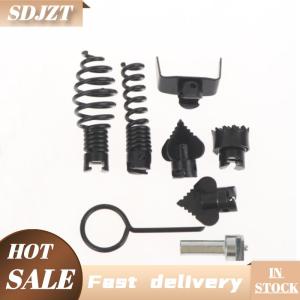 SDJZT 7 8Pcs Drain Cleaner Machine Combination Cutter Head Tool Cutting Head Tool Home Toilet Bathroom Bath Bathtub Accessories