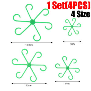 4 Sizes Plant Stem Bracket 6 Hook Monstera Leaf Support Garden Fixing Clips Plant Vine Alocasia Monstera Support Stem Holders