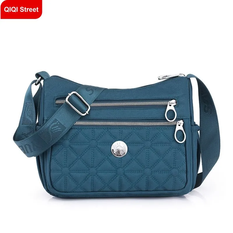 Shoulder bag multi pocket lightweight Cross-body bag middle-aged