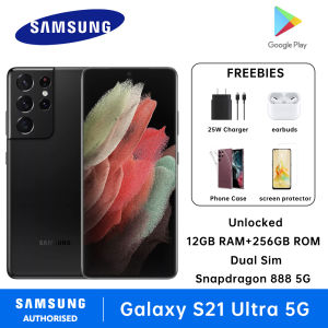 Samsung Galaxy S21 Ultra 5G Smartphones Dual Sim 12GB RAM + 256GB ROM Snapdragon 888 5G 5000 mAh SM-G9980
