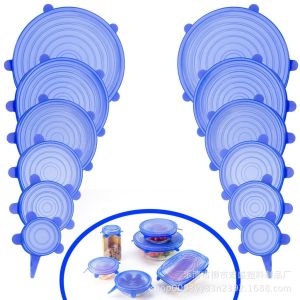 【ShopWithJoy】6 Size in One Set Silicone Stretch Lids Food Wrap