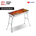 เตาปิ้งย่างทรงสูง 33.5x73x75cm. เตาย่างบาร์บิคิว เตาย่างใช้ถ่าน เตาถ่านชารโคล เตาย่างอเนกประสงค์. 