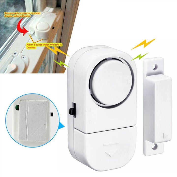 Super Loud Wireless Magnetic Sensor Window Door Entry Alarm Self ...