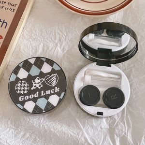 RAISA ROUND SOFTLENS CASE/ SOFTLENSE CASE WITH MIRROR/  TEMPAT KONTAK LENSA DENGAN CERMIN PREMIUM