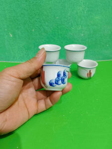 Set 6 chung cảnh uống trà loại trung C4*R5cm