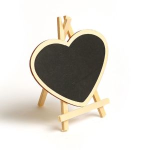 CHARRISSA Children Wipeable To do List Guide Board Writting Chalkboard With Stand Mini Blackboard Wooden Easel Reminder Board