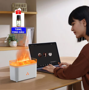 Máy Xông Tinh Dầu Giả Lửa X02 – Tặng Tinh Dầu Khử Mùi Hiệu Quả Đèn LED Cảm Ứng Đổi Màu