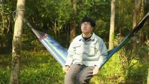 Outdoor Canvas Hammock Anti-Rollover Free Bag Rope Cradle hammock duyan 180kg Load-bearing hammocks