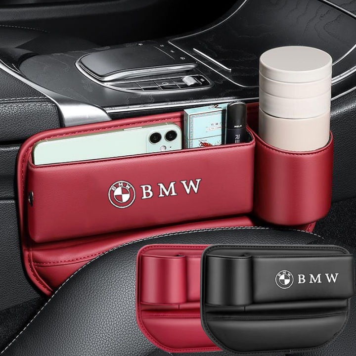 Car Seat Slot Leather Storage Box Expansion Storage Bag Water Cup ...