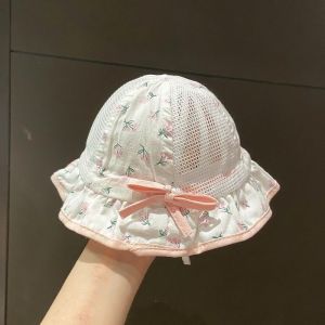 Breathable Baby Hat Adjustable Thin Princess Cute Bucket Sun Summer Infant Girl Toddler Topi Comel