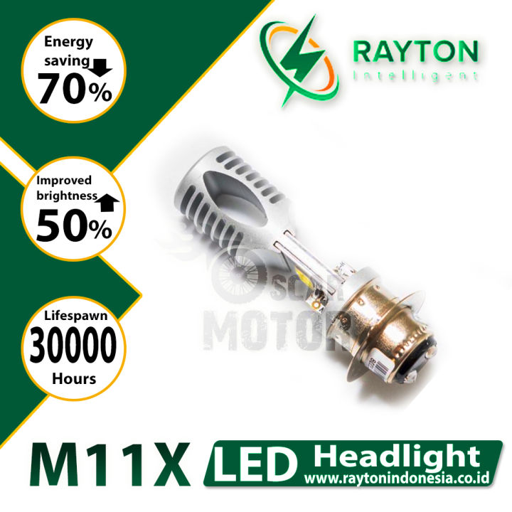 lampu led motor h4 ac dc rtd m11x