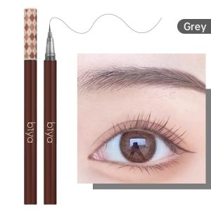 BIYA Eyebrow Pen Eyeliner Liquid Alis Natural 4D Bulu Mata Pen Super Thin Soft Tipis