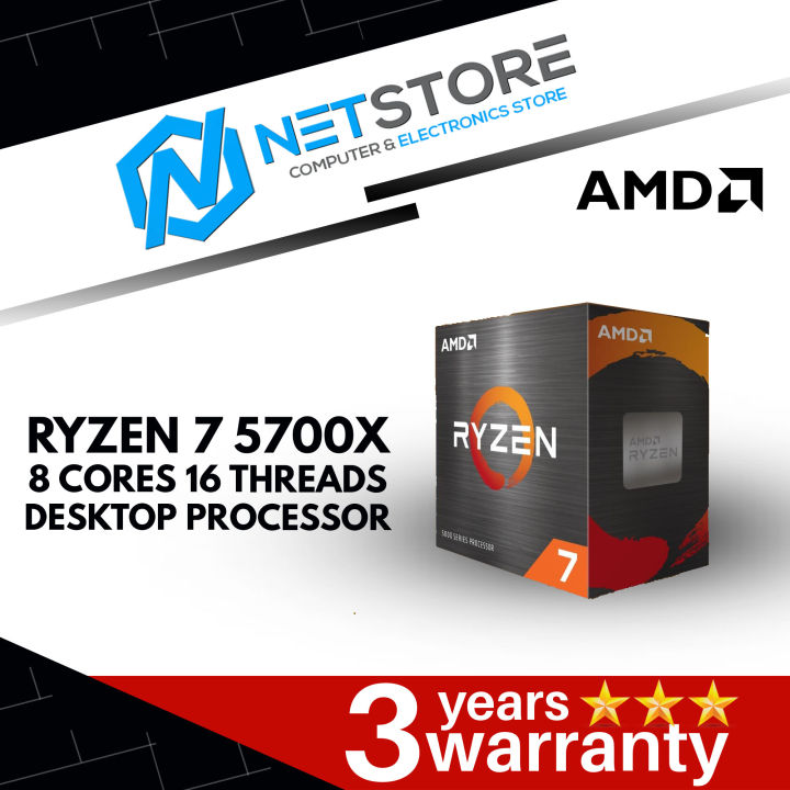 AMD RYZEN 7 5700X 8 CORES 16 THREADS DESKTOP PROCESSOR - 100 