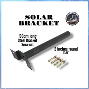 Black 50cm Mounting Pole Wall Arm For LED Solar Light Streetlight Outdoor Wall Street Lamp