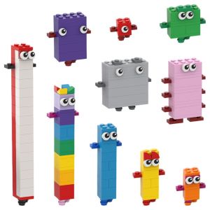 VOYUE Number 1 to 10 Building Block Multicolor Build Early Math Skill Numberblocks Educational Toys