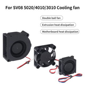 Replacement Cooling Fan 4010 3010 5020 DC24V for SV08 3D Printer Mainboard Quiet Performances