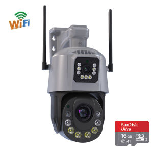 X-DEAL CCTV  outdoor camera 360 4K 8MP two-way call full color night vision automatic tracking alarm IP66 waterproof