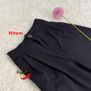 Jennie Knit Pants Celana Kulot Knit Kancing Highwaist
