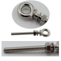 316 Stainless Steel HX Long Shoulder Lifting Eye Bolt With Nut M6 M8 M10 For Wire Rope Lifting. 