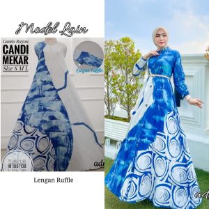 GAMIS TERBARU 2021 /blue sky dress/gamis rayon candi mekar