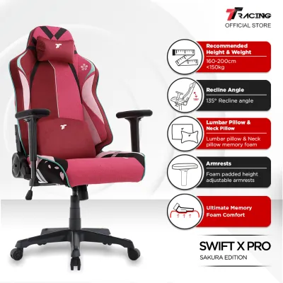 TTRacing Swift X Swift X Pro Gaming Chair Ergonomic Office Home Chair - 2 Years Official Warranty