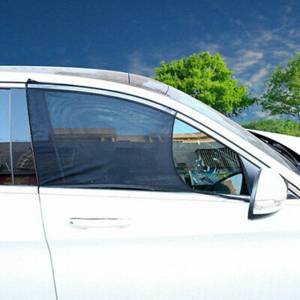 2pcs Anti Insect Mosquito Sunscreen Car Sunshade Window Net Door Mesh Car window screen curtains
