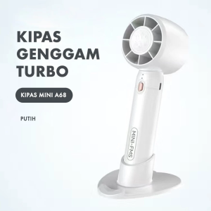 Sonix Mini Fan SF04 Kipas Angin Portable Genggam Strong Cooling Turbo Fan High Speed 120 Gear Wind Digital Display Adjustable Wind 3000mAh