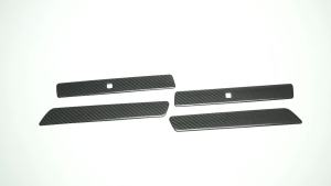 Cornerr 4Pcs Carbon Fiber Exterior Car Side Door Handle Frame Cover Sticker Trim Car Accessories For Hyundai Ioniq 5 NE 5 N SE 2022-2025 5Y6Z3