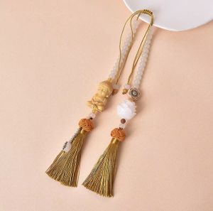 [Tặng Hộp] Khánh treo ô tô Phật Adida ngự Mộc liên hoa Bình an - Treo gương ô tô phật adida  Khánh treo ô tô phong thủy New 2024