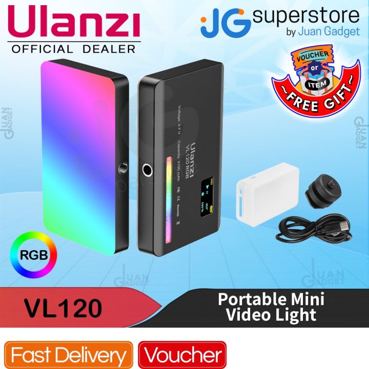 Ulanzi VL120 RGB 2500K-9000K Mini LED Video Light, Fill In Light ...