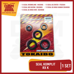 Seal Komplit RX KING (TOKAIDO) 5 PCS - Oil Oli Sil Lengkap Stater Versneling Ger Depan As Krug
