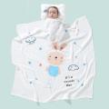 Chăn lụa đắp hè cho bé vải cotton mềm mại thoáng mát phù hợp đắp cho bé nằm điều hòa mùa hè 1m1x1m1. 