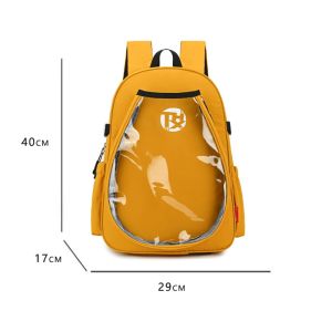 DOWNA Large Capacity Tennis Racket Backpack Multifunctional with Shoes Pocket Pickleball Bag Lightweight Badminton Rackets Bag for Tennis Badminton Pickleball
