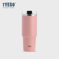 TYESO แก้วเก็บความเย็น ขนาด 600-900 มล. มีฝาปิด เก็บอุณหภูมิได้ทั้งร้อนและเย็น แถมฟรี หลอดดูดซิลิโคน. 