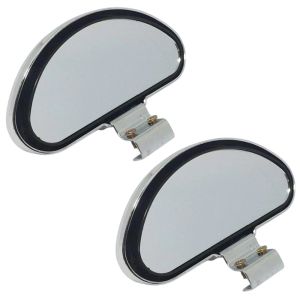 DKVNK 2Pcs 360 độ Gương chiếu hậu ô tô Có thể điều chỉnh Kính HD Gương phụ trợ lùi Gương tham khảo Phổ thông Gương chiếu hậu góc rộng Phụ trợ đỗ xe