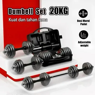 JF Indonesia Dumbell Barbel 50kg Set Dumbel Termurah Terlaris/ 50kg Peralatan Kebugaran Angkat Berat/ 50kg Peralatan Fitness Barbel Set