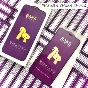 FULL MÃ KÍNH CƯỜNG LỰC Kingkong Baiko TÍM chính hãng CHỐNG BỤI MÀNG LOA dành cho iPhone 7/ 7 Plus/ X/ Xr/ Xs Max/11/11Pro/11Promax/12/ 12 Pro/ 12 ProMax/13/13Pro/13Promax/14 PRO MAX