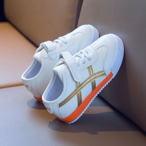 224[Ready Stock] Childrens Shoes White Shoes Boys and Girls Sports Shoes New Childrens Cal Shoes Waterproof and Non-slip Suitable for 1-12 Years Old