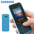 Original legal Samsung B350E Flip Phone 3G Mobile Phone Dual Card Dual Standby  button mobile phone feature phone. 