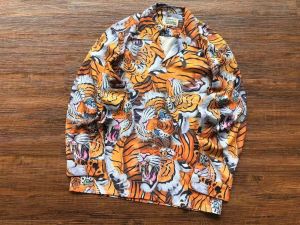 Classics WACKO MARIA Long Sleeve Shirt Men Women Casual Floral Printing Shirts