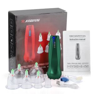 Hengfa Lina Electric Vacuum Cupping Massager Guasha Suction Cups Therapy For Body Slimming Scraping Anti Cellulite Physiotherapy Fat Burning