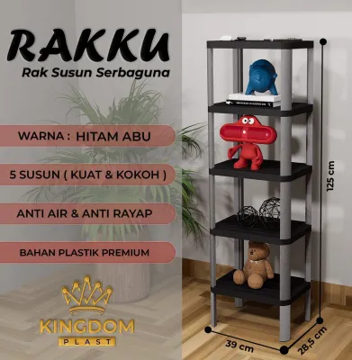 RAK SERBAGUNA PLASTIK / RAK DAPUR / RAK KAMAR MANDI / STORAGE RACK / RAK POT TANAMAN - RAKKU KINGDOM [KINGACC]