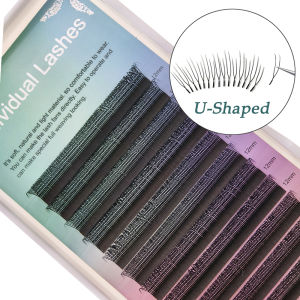 FAlRYTlS U Shaped YY Lashes New Premium Natural Soft 2D UU Eyelash Extensions 0.07mm C/D Curl Make up Tools